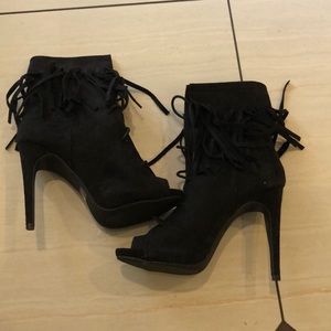 Fringe booties